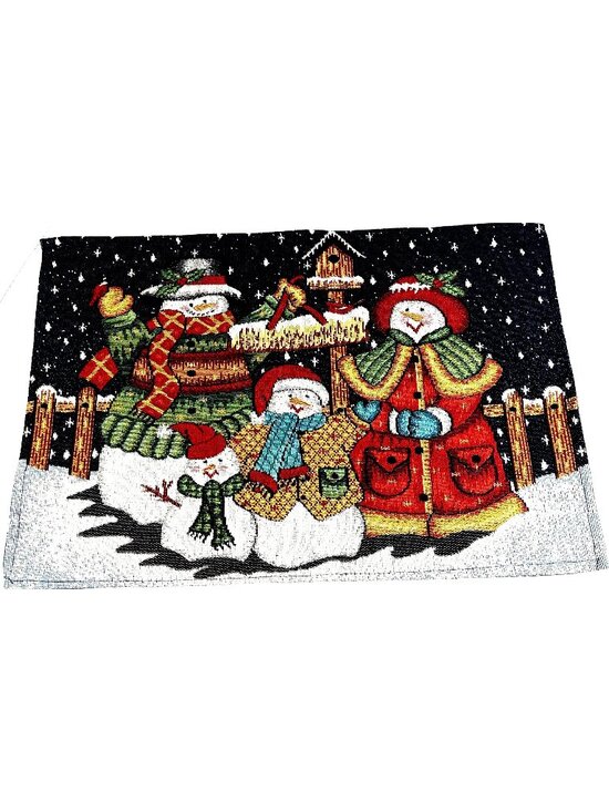unknown Other - Set of 6 Snowman Christmas Placemats